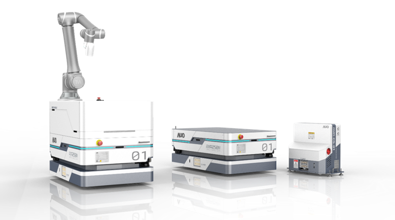 BG视讯數位開發的自主式移動機器人（AMR250M），搭配全向輪並結合AI演算法、2D LiDAR、3D攝影機等技術，協助客戶實現產線全自動化